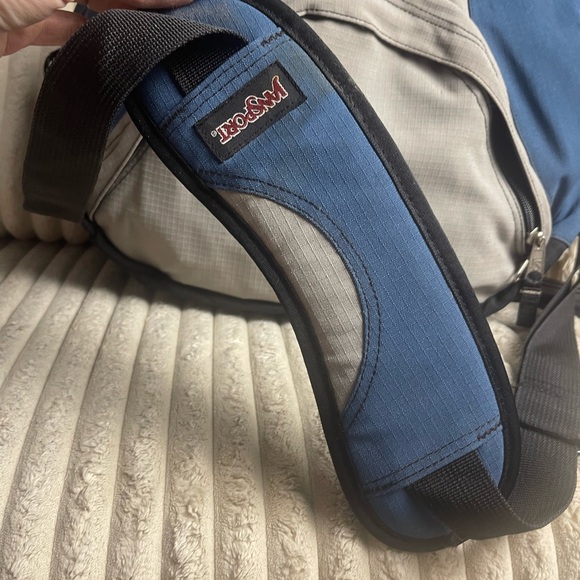 Jansport Two-Tone Blue and Gray Laptop Bag - Picture 2 of 4